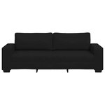 vidaXL Canapé à 3 places noir 180 cm tissu