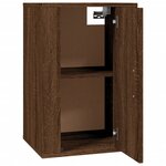 vidaXL Meubles TV muraux 2 Pièces Chêne marron 40x34 5x60 cm