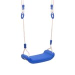 vidaXL Sièges de balançoire avec cordes 2 Pièces bleu 38x16 cm PE