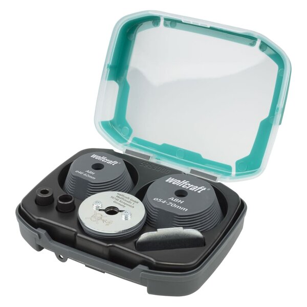 wolfcraft Jeu d'outils d'agrandissement de trous à scies cloches 3 Pièces