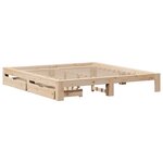 vidaXL Cadre de lit sans matelas 200x200 cm bois massif de pin