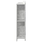 vidaXL Cabinet de Tête de Lit Gris béton Bois d’ingénierie