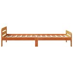 vidaXL Cadre de lit sans matelas cire marron 90x200 cm bois pin massif