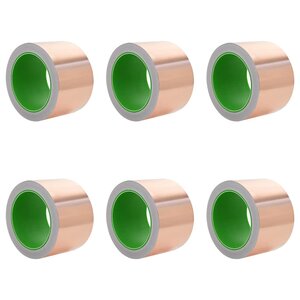 vidaXL Ruban en Cuivre Double Face 6 Pièces Cuivre 2000 x 7 cm Cuivre