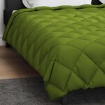vidaXL Duvet d'hiver Vert 220 x 260 cm Microfibre