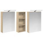 vidaXL Ensemble de Meubles de Salle de Bain 3 Pièces 130 x 14 5 x 70 cm