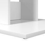 vidaXL Table d'appoint Blanc 45 x 40 x 62 5 cm Bois d'ingénierie