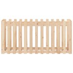 vidaXL Lit surélevé de jardin design de clôture 150x50x70cm pin massif