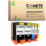 5 Cartouches 903XL Compatible HP OfficeJet Pro - COMETE, Entreprise Française