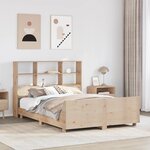 vidaXL Cadre de lit sans matelas 135x190 cm bois de pin massif