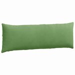 vidaXL Coussins de canapé 2 Pièces Vert clair 120 x 40 cm