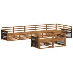 vidaXL Ensemble de canapés d'extérieur 8 Pièces Naturel