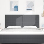 Tête de lit LED vidaXL Grise Foncée 90 cm en velours côtelé