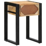 vidaXL Table d'appoint 35x35x50 cm bois massif de manguier brut