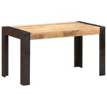 vidaXL Table de salle à manger 140x70x76 cm Bois de manguier brut