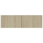 vidaXL Meubles TV 4 Pièces Chêne sonoma 100x30x30 cm Bois d'ingénierie