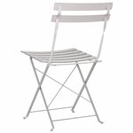 vidaXL Chaise de jardin pliante 2 Pièces Beige 42 x 46 x 82cm Métal