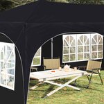 vidaXL Tente de fête pop-up 575 x 288 x 245 cm Anthracite Tissu Oxford