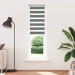 vidaXL Store zèbre gris foncé largeur du tissu 65 9 cm polyester