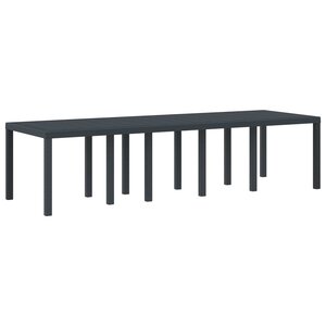 vidaXL Table de Jardin Anthracite 300 x 100 x 73 cm polyrotin