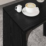 vidaXL Table basse gigogne 3 Pièces Chêne noir 60 x 35 x 56 cm