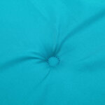 vidaXL Coussins de chaise de jardin lot de 2 turquoise 50x50x4cm tissu