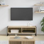 vidaXL Meuble TV Sonoma 100 x 36 5 x 30 5 cm Bois d'ingénierie