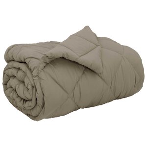 vidaXL Duvet d'hiver Gris clair 200 x 155 cm Microfibre