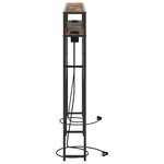vidaXL Tête de lit de rangement Chêne fumé 135 cm Bois d'ingénierie