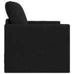 vidaXL Canapé-lit 2 en 1 Noir 74x77x81 cm Tissu