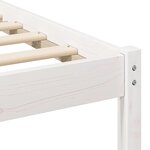 vidaXL Cadre de lit Blanc Bois massif en pin