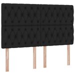 vidaXL Lit de Rangement Noir 140 x 190 cm Cuir synthétique