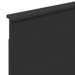 vidaXL Tête de lit Chêne noir 100 cm Bois d'ingénierie