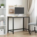 vidaXL table Chêne Sonoma 80 x 50 x 76 5 cm Bois d'ingénierie et acier