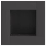 vidaXL Braise Noir 80 x 80 x 40 cm Acier