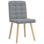 vidaXL Chaises à manger lot de 4 gris clair tissu