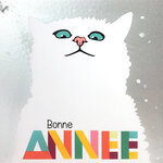 Carte Meilleurs Vœux avec Enveloppe Blanche 15x15cm