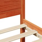 vidaXL cadre de lit Marron ciré Bois massif 80 x 200 cm Durable