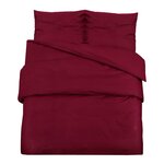 vidaXL Ensemble de housse de couette Bordeaux 155x220 cm Microfibre
