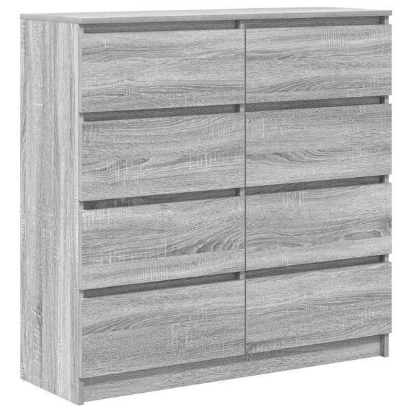 vidaXL Buffet sonoma gris 100x35x99 cm bois d'ingénierie