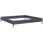vidaXL Lit surélevé de jardin anthracite 100x100x18 5 cm acier