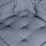 vidaXL Coussin 4 Pièces Gris 70 x 70 x 54 cm Polyester