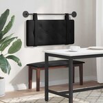 vidaXL Tête de lit suspendue Avec lumière LED Noir Velours