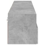 vidaXL Meubles TV muraux 2 Pièces gris béton 80x30x30cm bois d'ingénierie