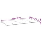 vidaXL Coussin de banc de jardin motif de feuilles 120x50x4 cm