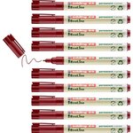 Marqueur Permanent 25 Ecoline rouge 1 mm x 10 EDDING