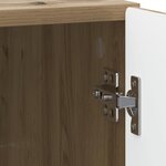 vidaXL Cabinet de chevet 2 Pièces Chêne artisanal 43 x 34 5 x 50 cm