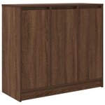 vidaXL Buffet chêne marron 85x34x76 cm bois d'ingénierie