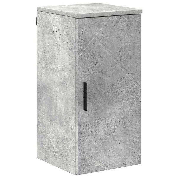 vidaXL Cabinet de salle de bain Gris béton 30 x 31 5 x 61 cm