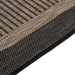 vidaXL Tapis à tissage plat d'extérieur 200x280 cm Marron foncé